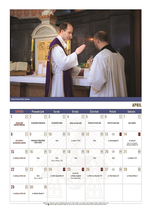 Liturgični koledarji 2018