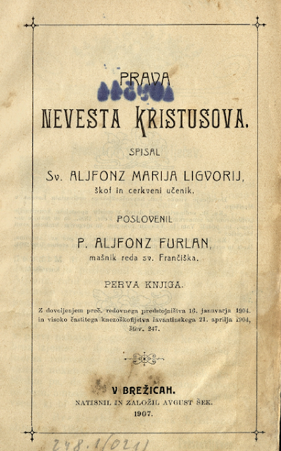 Read more about the article Božično darilo: Prava nevesta Kristusova – sv. Alfonz Marija Liguori